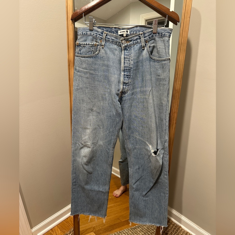 ReDone Light Blue Straight Jeans